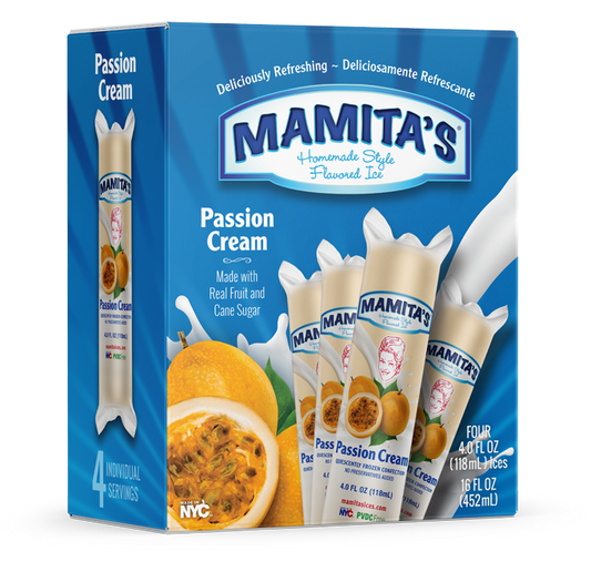 Mamita's Passion Fruit Cream Ice Bar (Maracuyá Cream) 4 oz